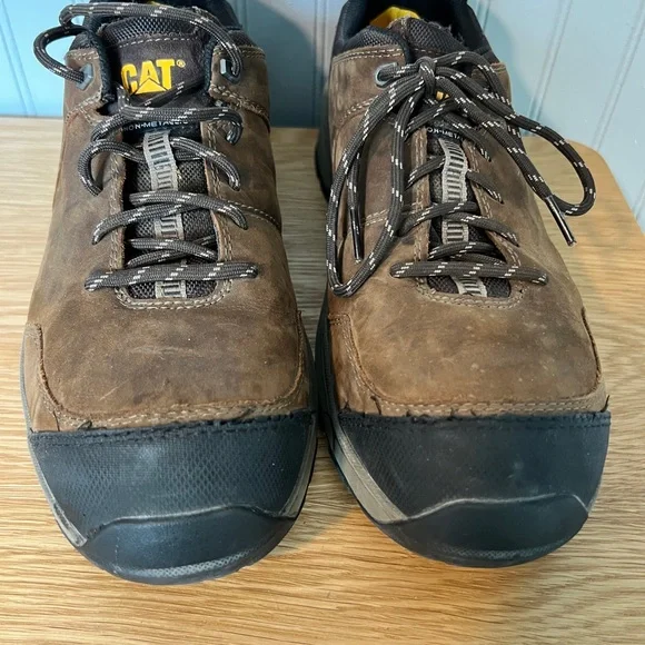 Caterpillar Men's Streamline 2.0 Brown Leather Work Shoes - Picture 3 of 7